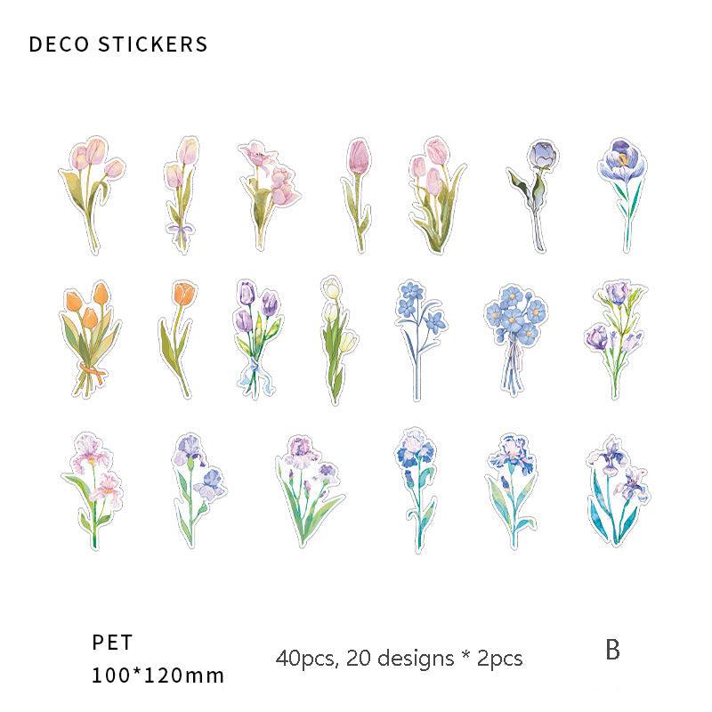 Pet Flower Stickers - Journal Carnival