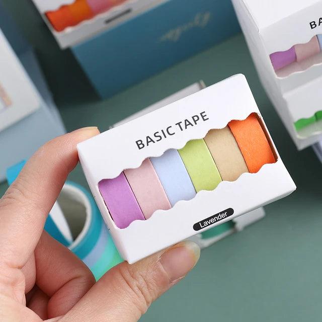 Set of 10 Pastel Macron Washi Tapes