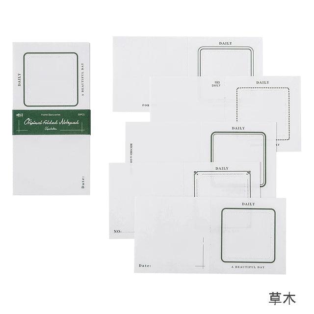 Frame Story Series Memo Pads - Journal Carnival