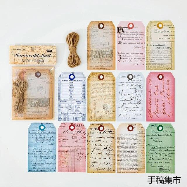 Old Vintage Label Frame Tags Cards - Journal Carnival