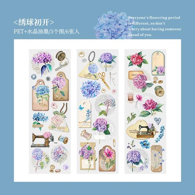 Pet flower stickers - Journal Carnival