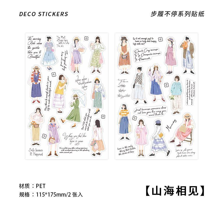 Fashion City Girl Sticker sheets - Journal Carnival