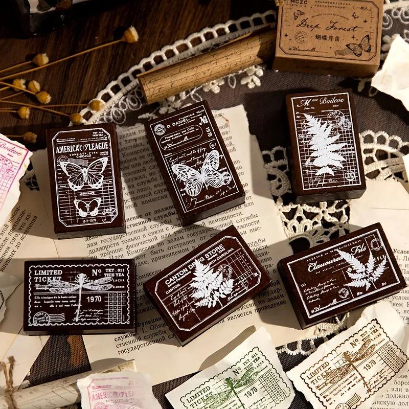 Forest Seal Series Wooden Stamps - Journal Carnival