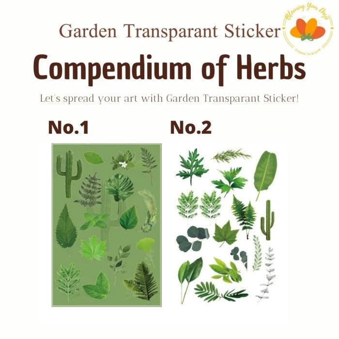 Garden Transparent Stickers - Journal Carnival