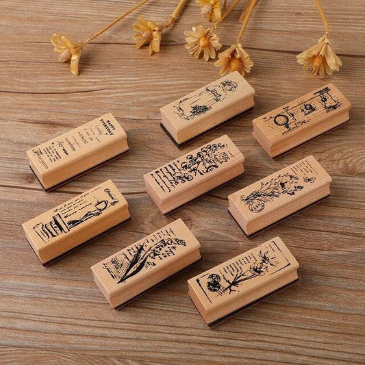 Wooden Rubber Stamps