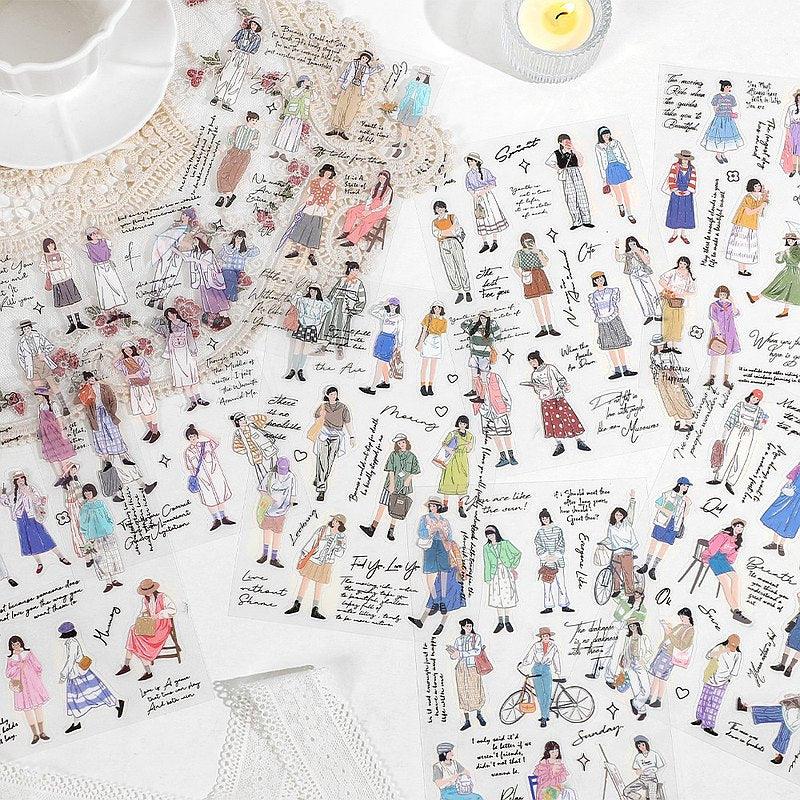 Fashion City Girl Sticker sheets - Journal Carnival