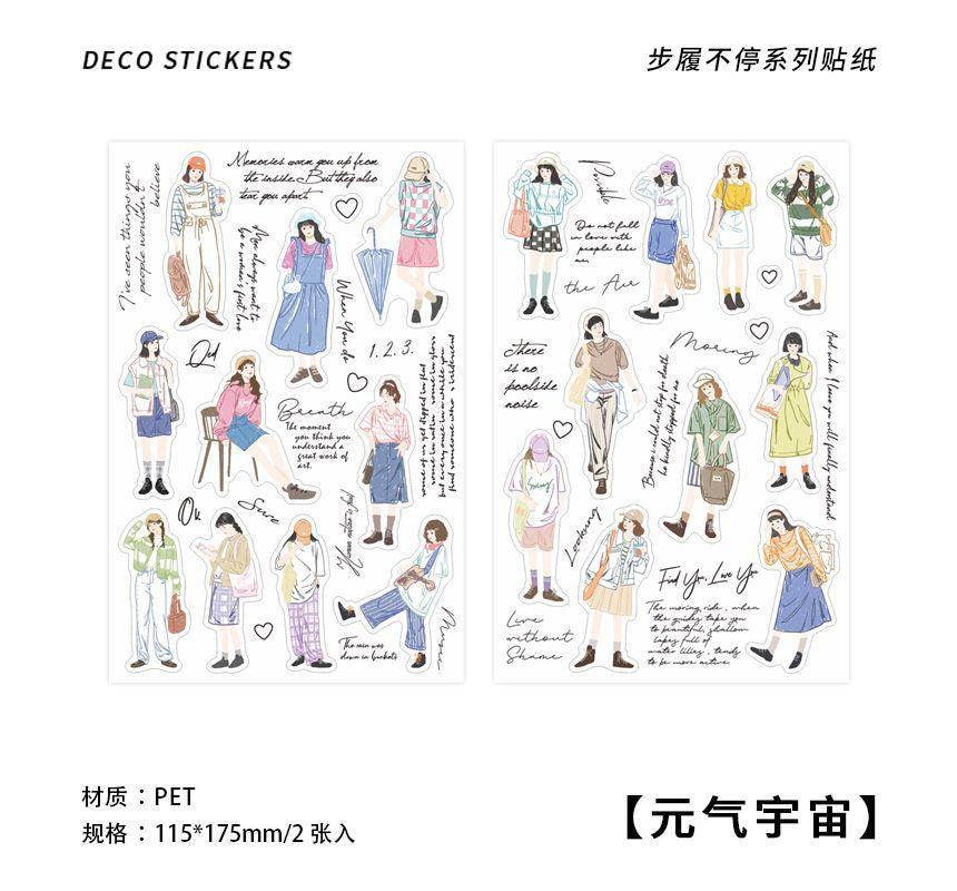 Fashion City Girl Sticker sheets - Journal Carnival