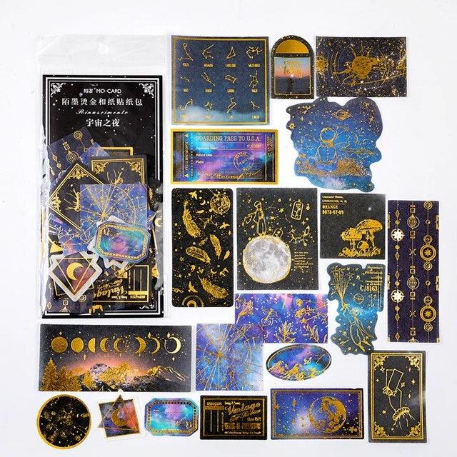 Gold Foil Decoration Scrapbook Sticker