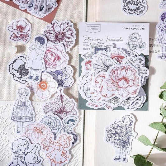 Flower Travel Series Sticker