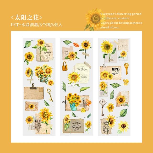 Pet flower stickers - Journal Carnival