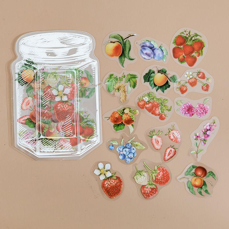 Flower In Bottle Clear Stickers - Journal Carnival