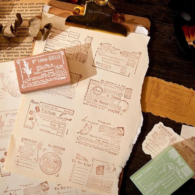 Wooden Stamp - Journal Carnival