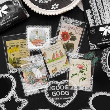 Lace Style pet frame stickers