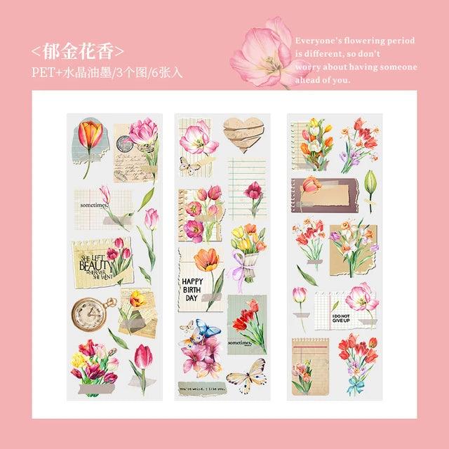 Pet flower stickers - Journal Carnival