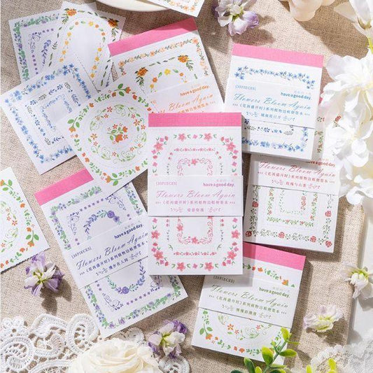 Flower Bloom Again Series Memo Pads