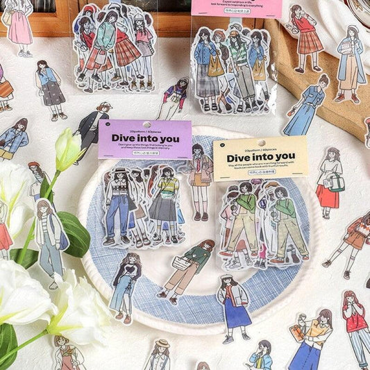 Fashion Girls Series Washi Stickers