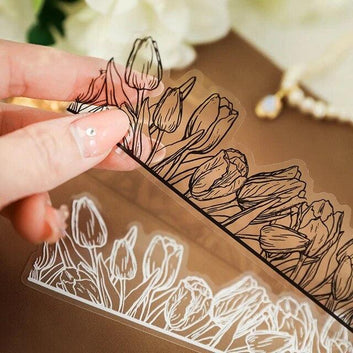 Retro Floral border Sticker