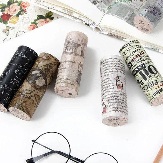 Vintage Postmark Posters Style Washi Tape