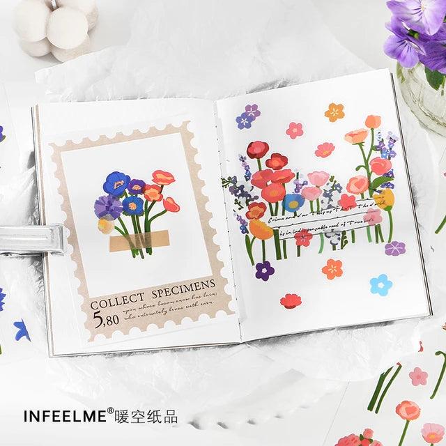 Pet Flower Clear Stickers