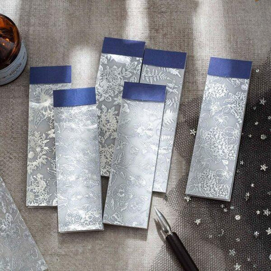 Hot Silver Foiled Memo Paper