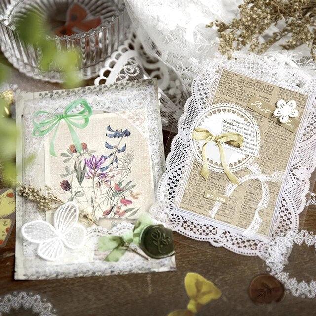 Retro Lace Border multi- material Pack - Journal Carnival