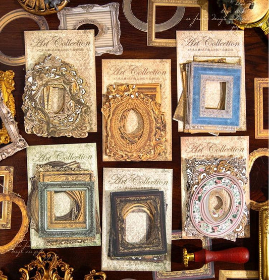 Vintage Hollow Border Paper Frames