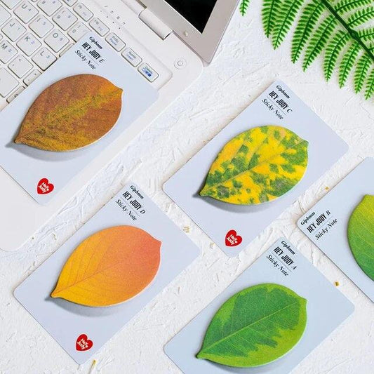 Leaf Shape Sticky Notes