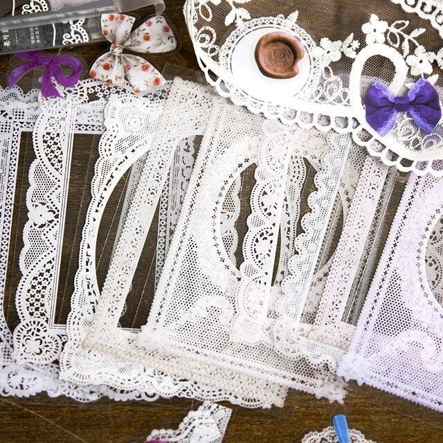 Retro Lace Border multi- material Pack - Journal Carnival