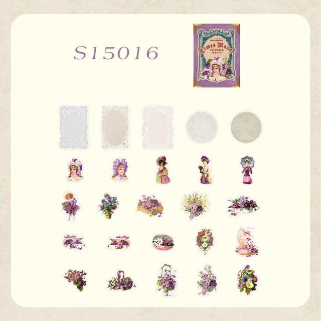 Victorian Style Stickers - Journal Carnival