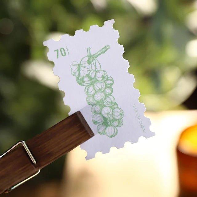 Aesthetic stamp shape stickers - Journal Carnival