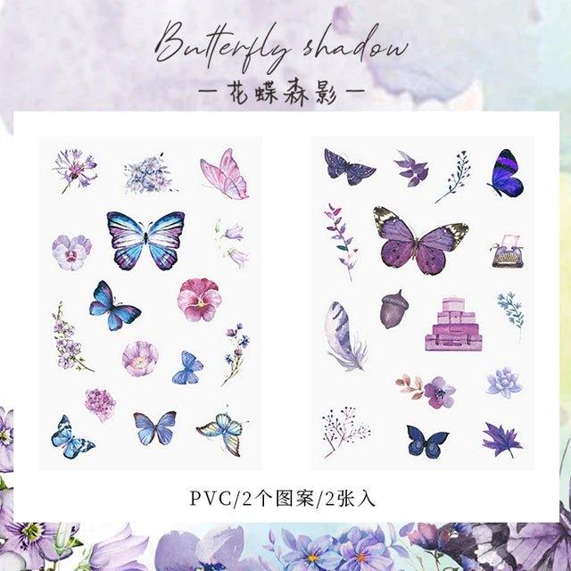 Butterfly Garden Series Sticker Sheets - Journal Carnival